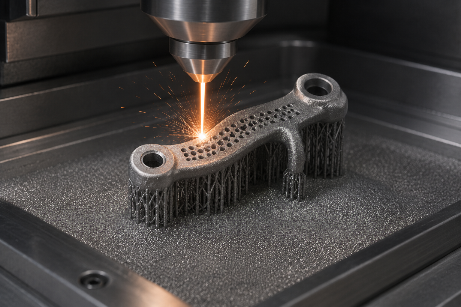 Impressão a laser em titânio grau médico da malha customizada para implante subperiósteo